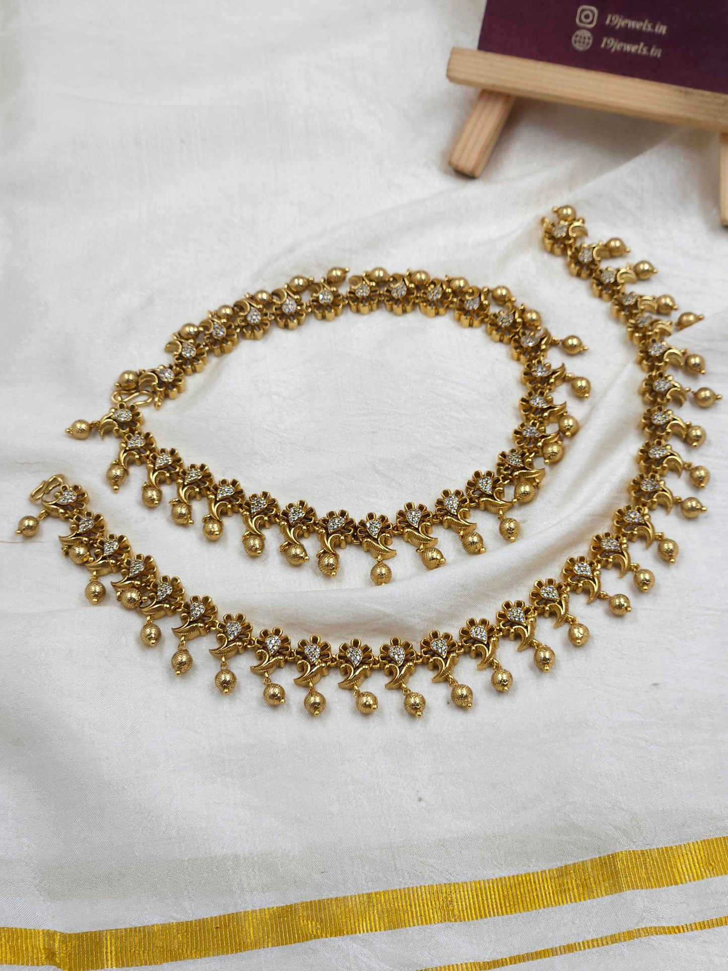 Bridal Gaja pushpa payal/Anklet An056-J2