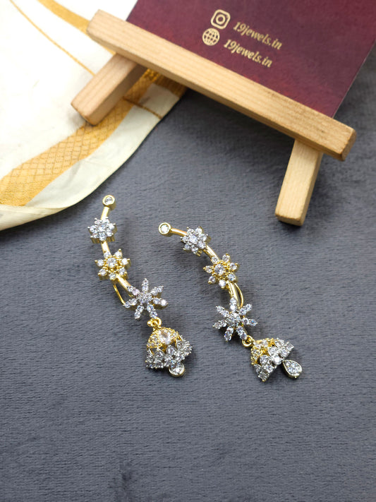 Starry Blossom Jhumka Cuff   Jm224