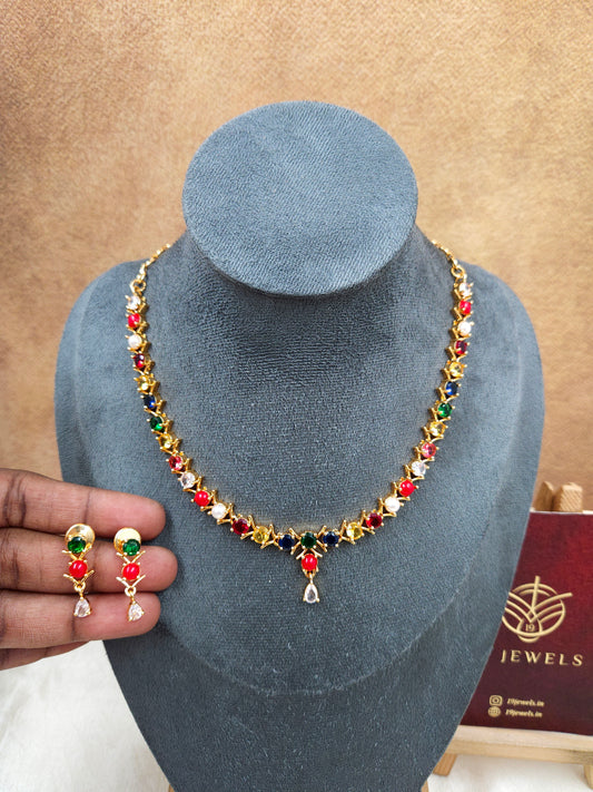 Navarathna necklace N1427