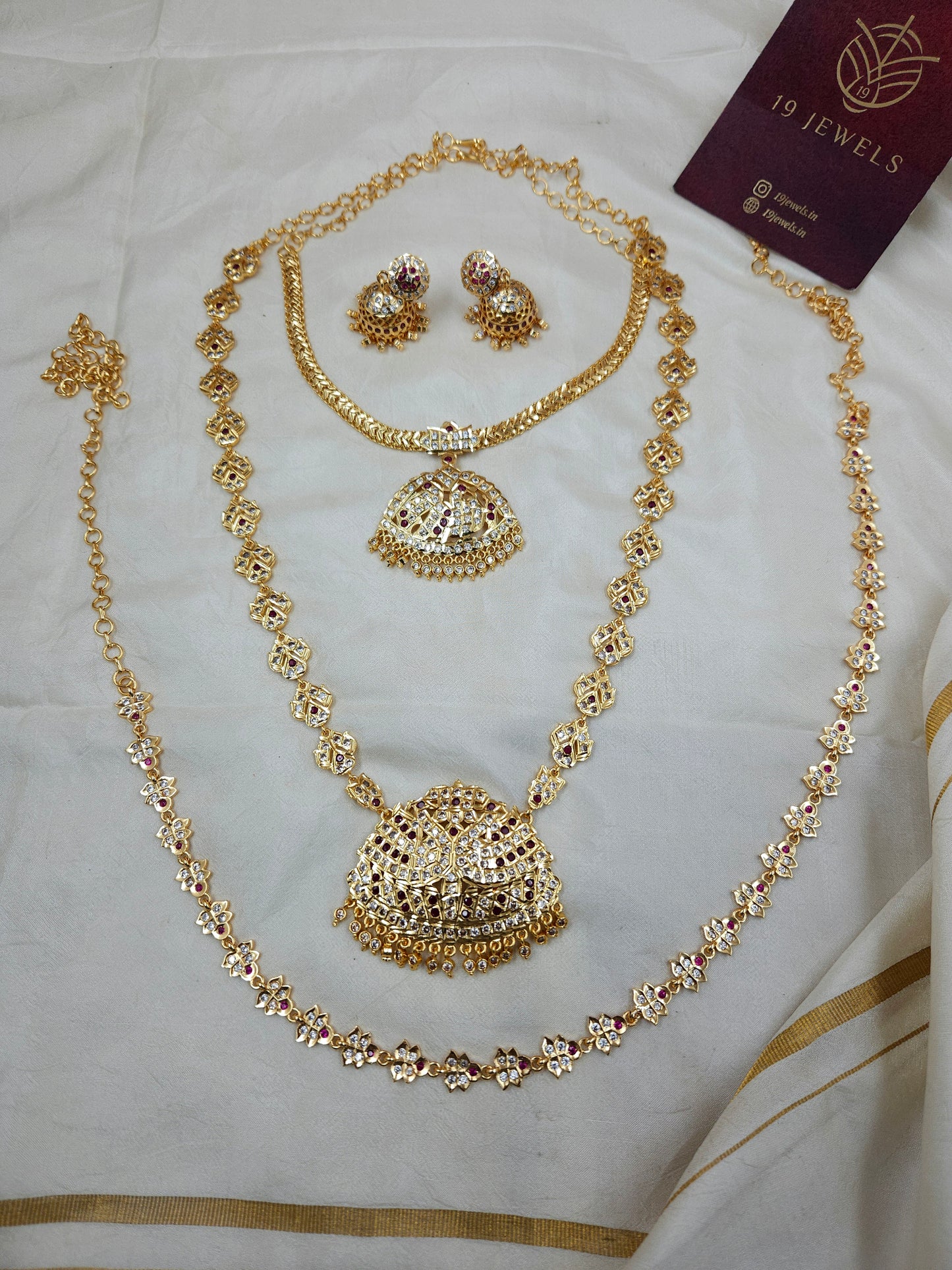 Impon style semi bridal jewellery  Sb809