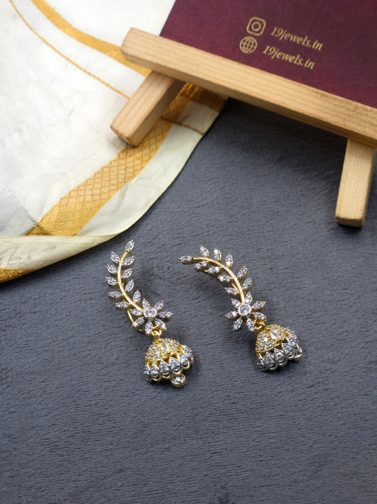 Dewdrop Flower Jhumka cuff Jm225