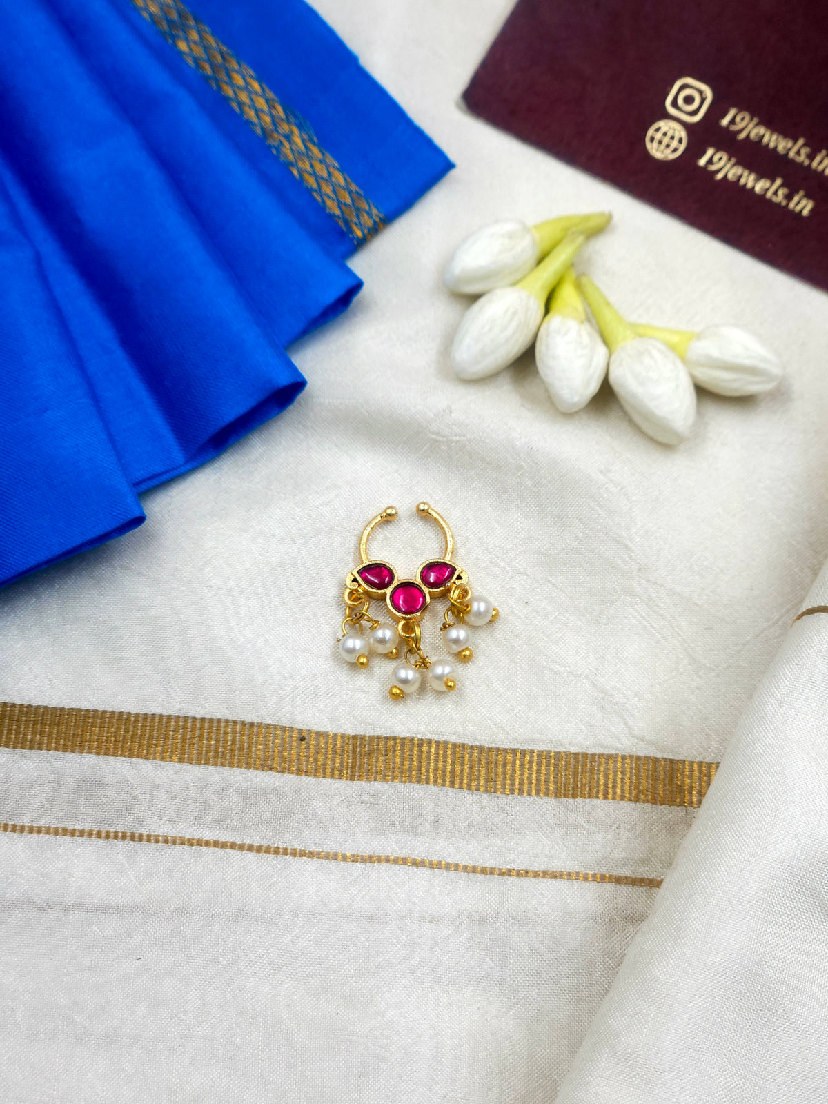 Jadau Nose pin 613