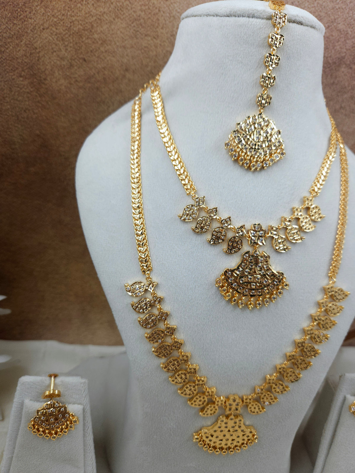 Impon style combo necklace haram set Sb823