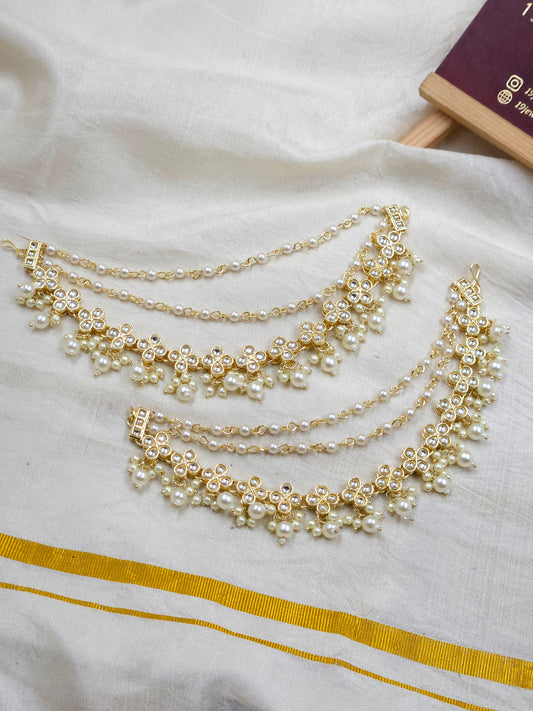 Kundan Ear chain Ea182-F13