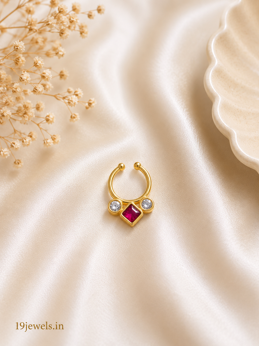 Jadau septum Nose pin 561