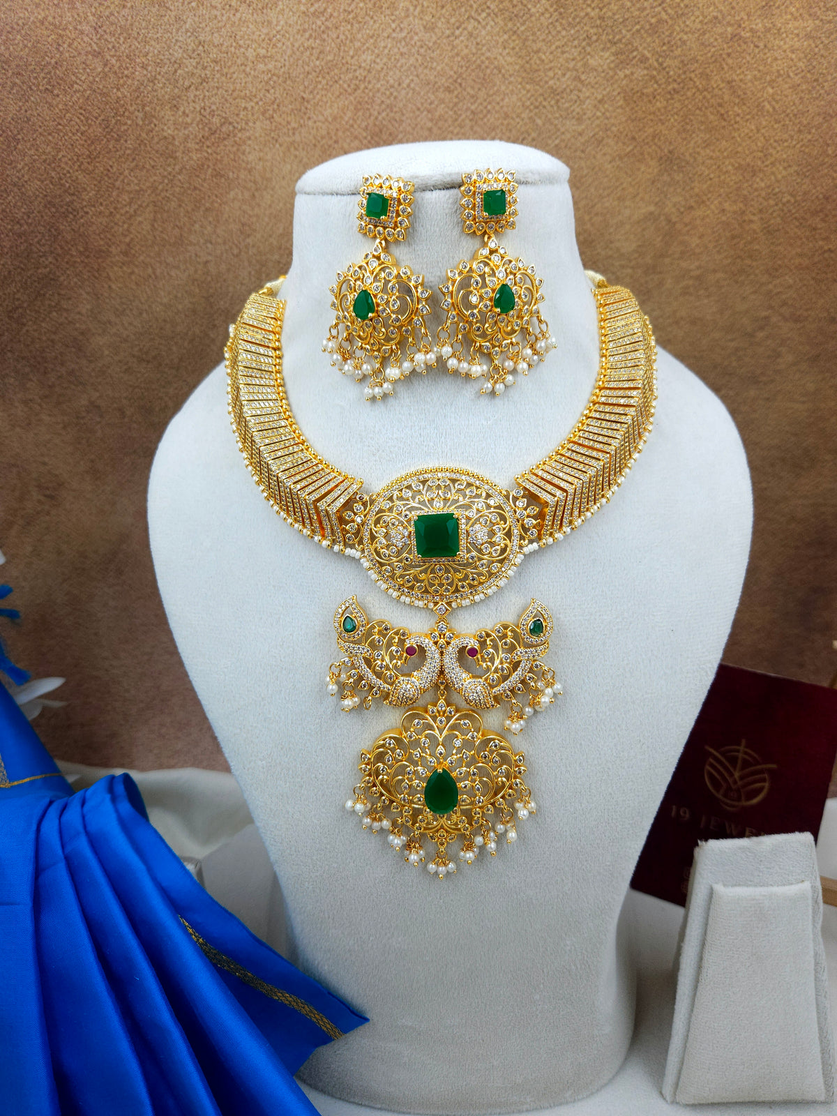 Gold replica mahrani Necklace N1716