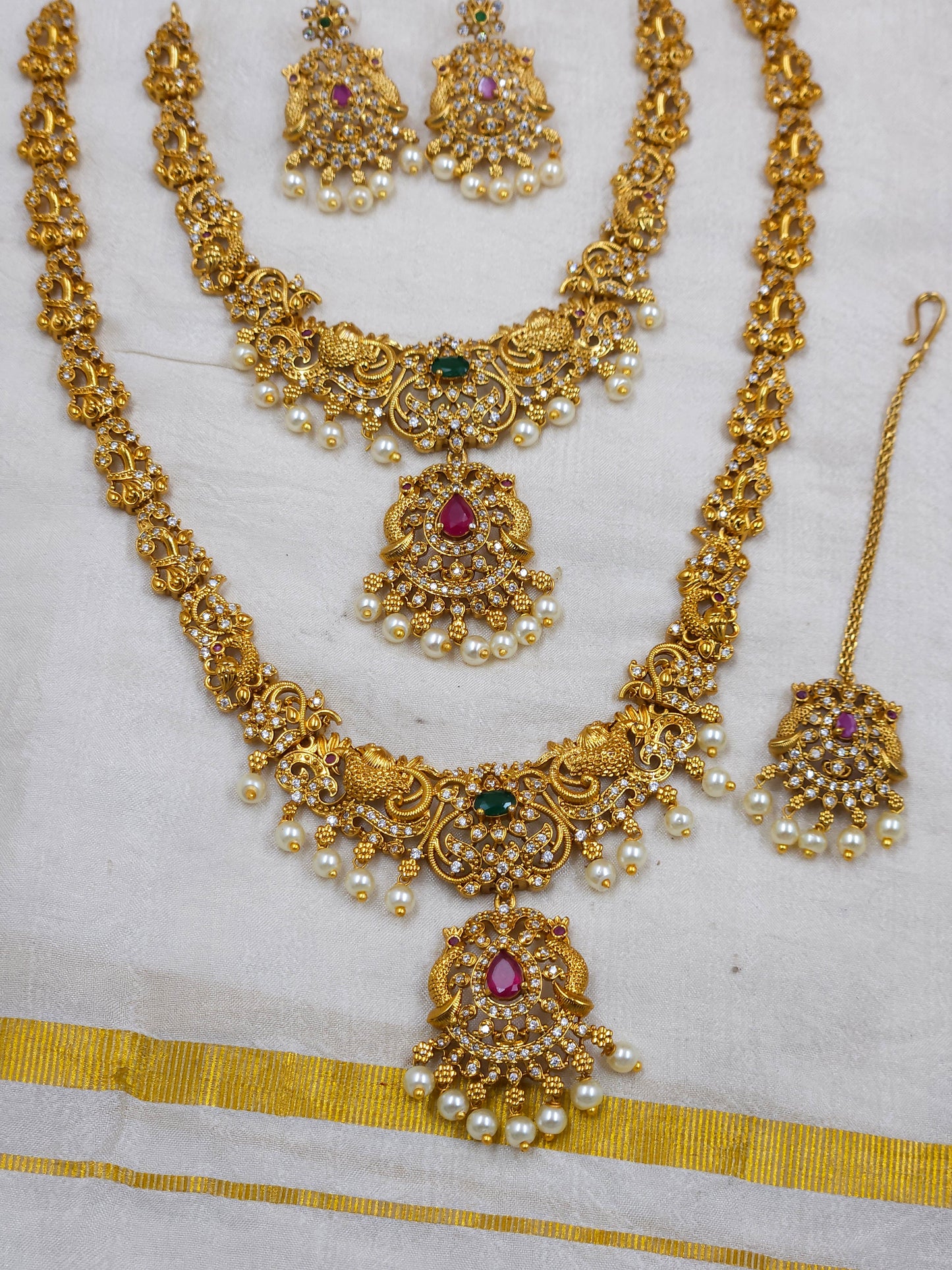 Cz necklace haram set Sb732-D21