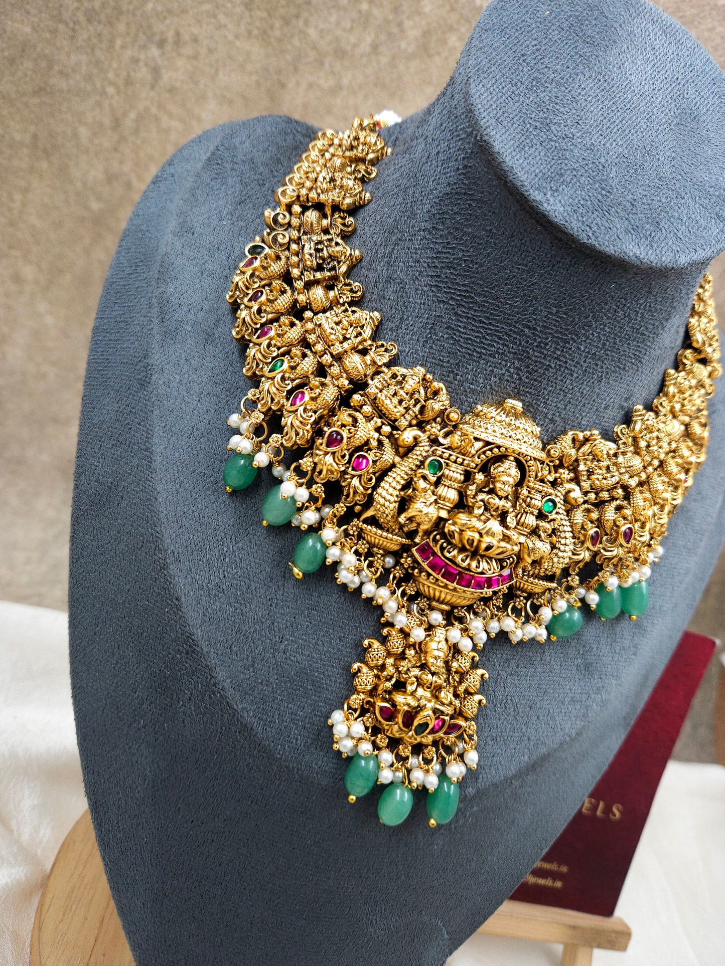 Jadau alike nakshi Necklace N1407