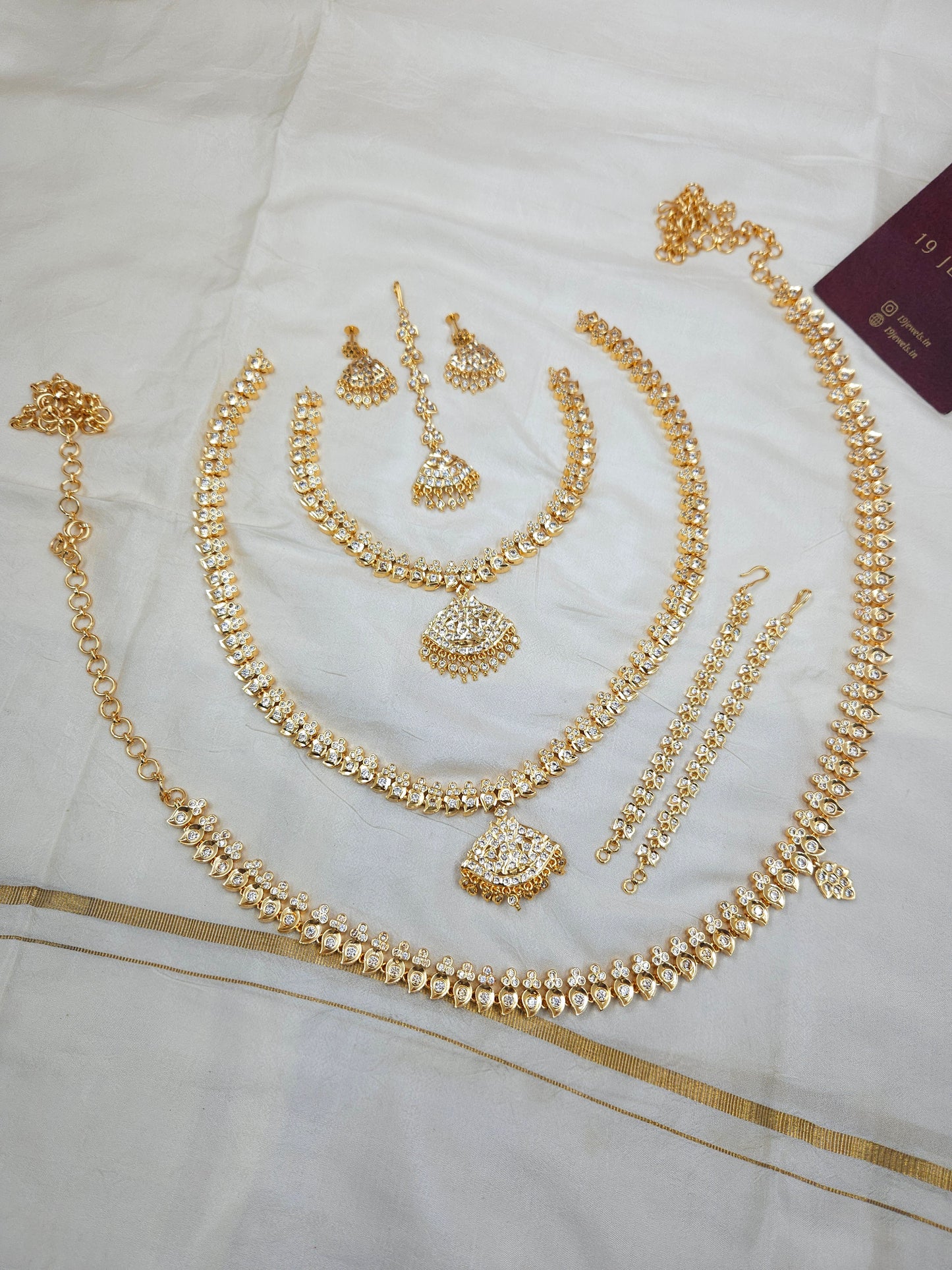 Impon style semi bridal jewellery Sb754-E15