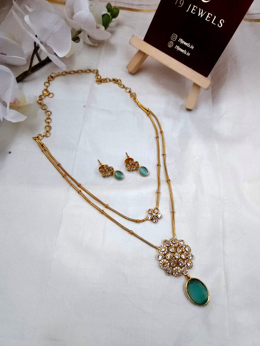 Double layer necklace N601