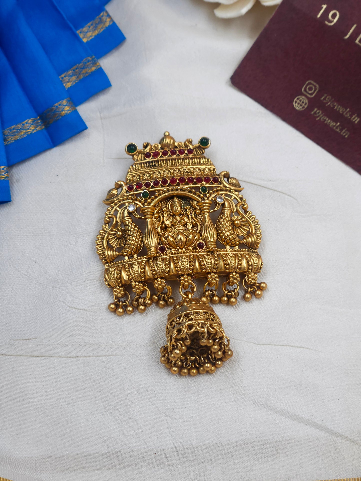 Temple gopuram Hair choti Hr509