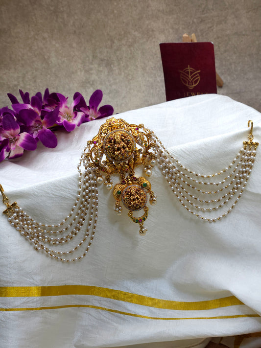 Gold finish Hair choti Hr230