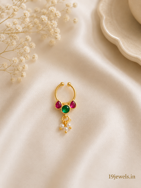 Jadau septum Nose pin 552-J4