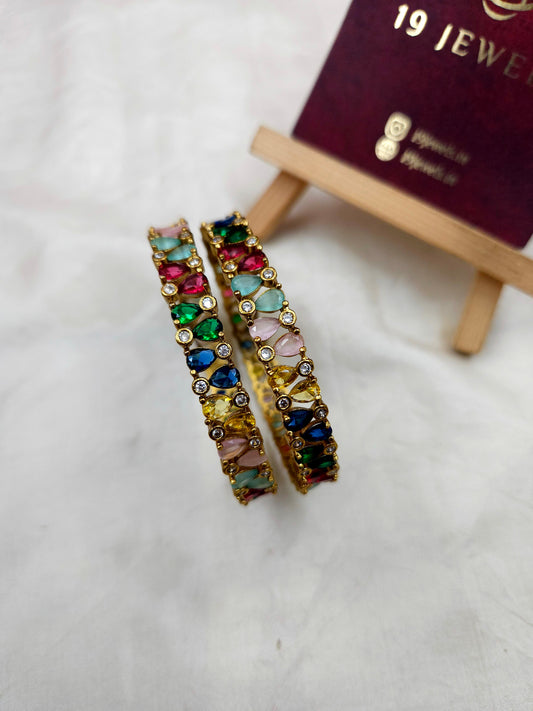 Multi colour stone bangle Bn104