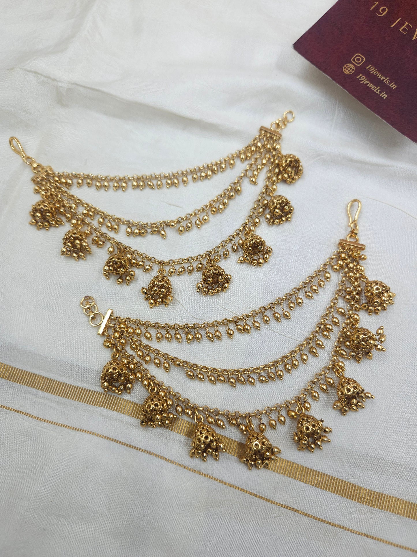 Antique Ear chain Ea215-F14