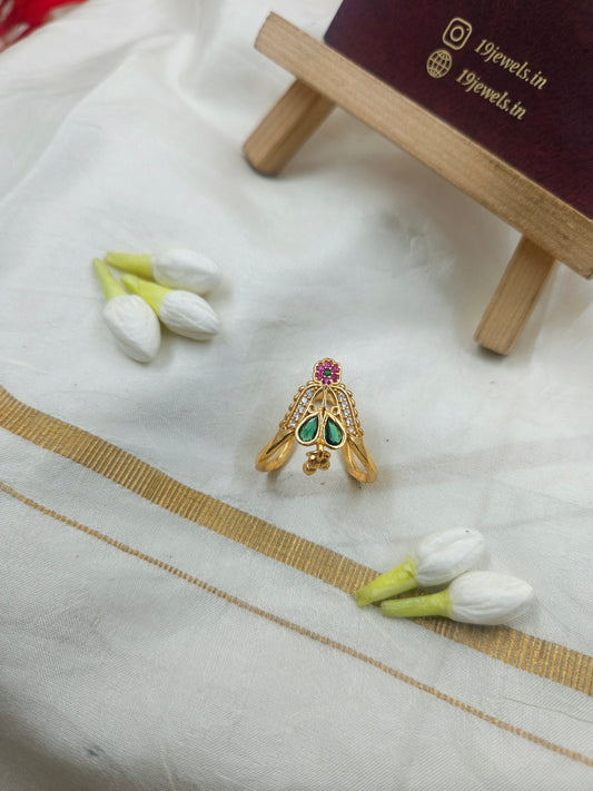 Premium gold alike quality vangi type finger ring Fg010