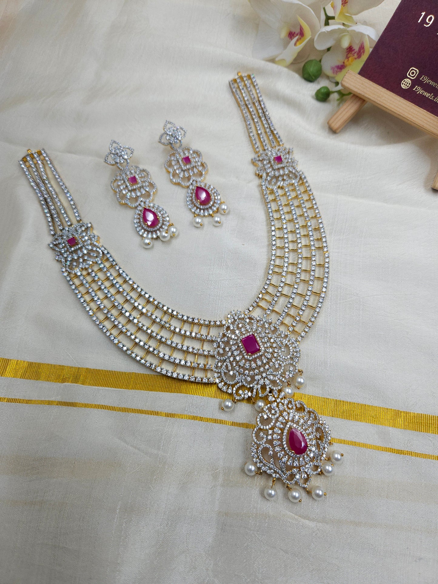 Ad medium length necklace set n419