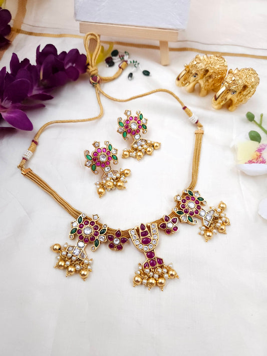 Premium sangu chakra namam necklace N562