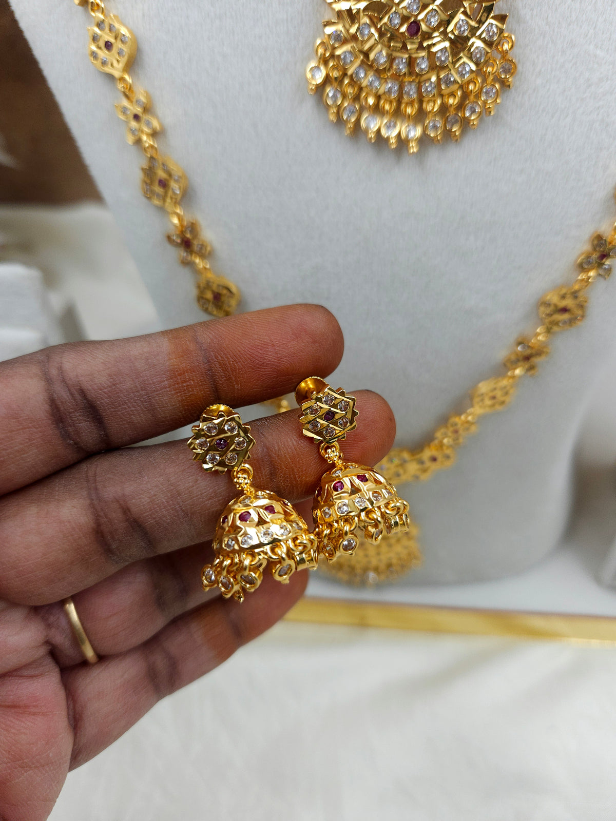 Impon style combo necklace haram set Sb806