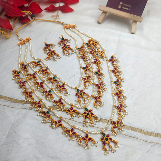 3 layer pearl necklace N210