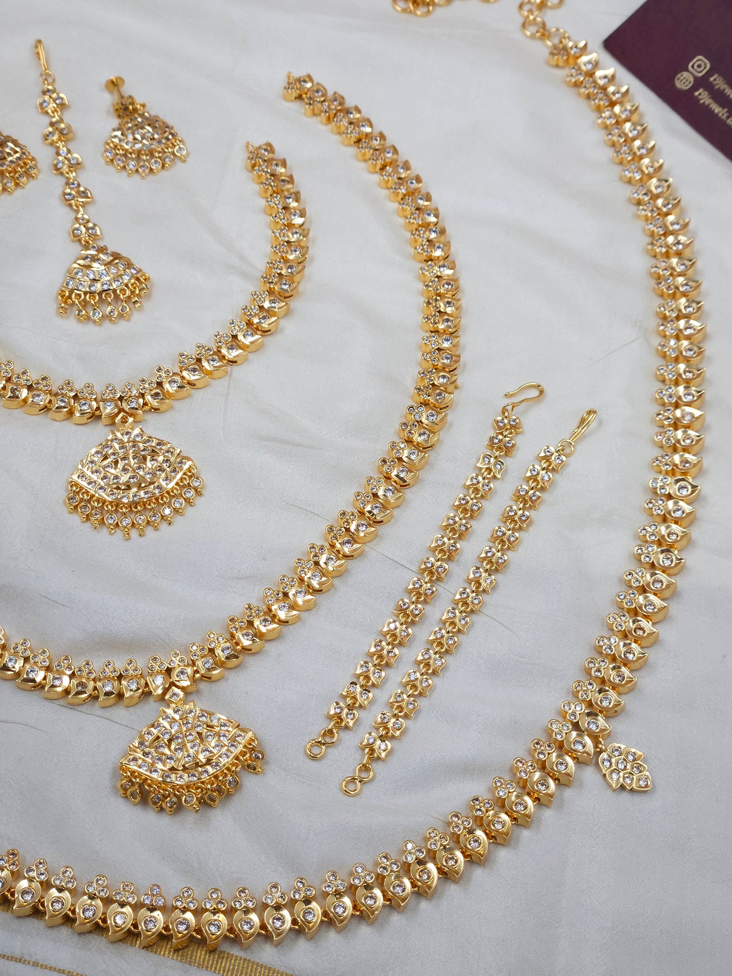 Impon style semi bridal jewellery Sb754-E15
