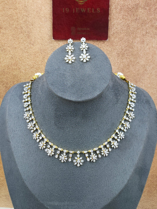 Diamond replica Stone necklace N1713