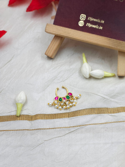 Jadau nath /centre nose pin 123