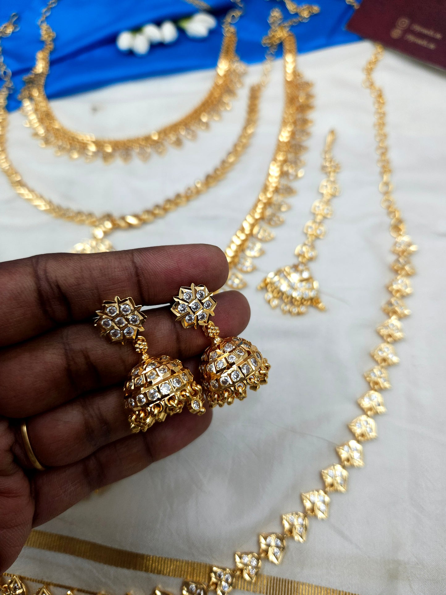 Impon style semi bridal jewellery Sb786