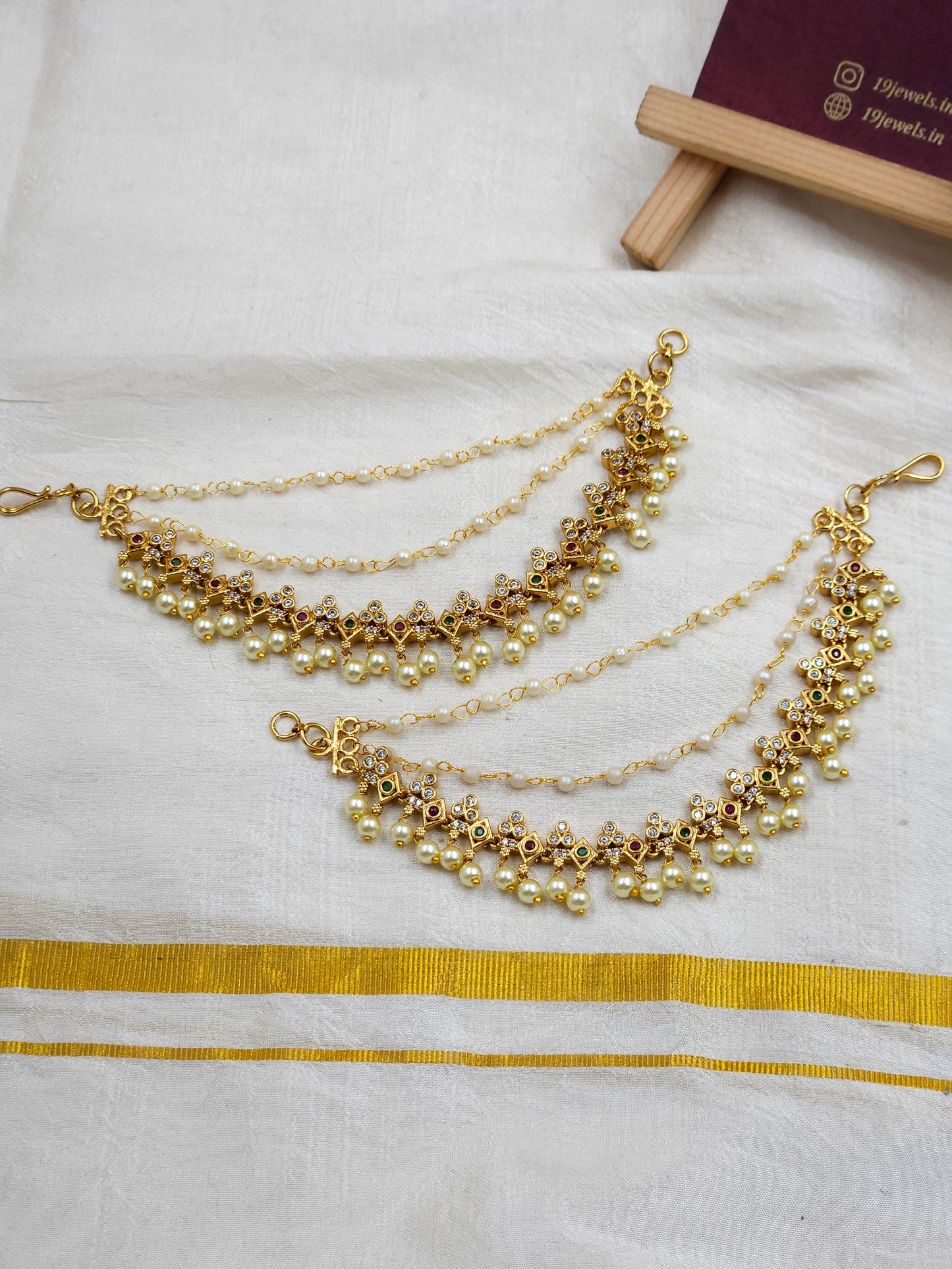 Cz Ear chain Ea130-F11