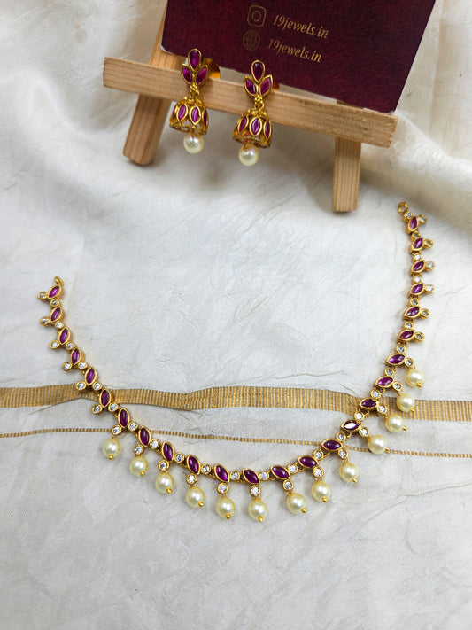 cz necklace n499