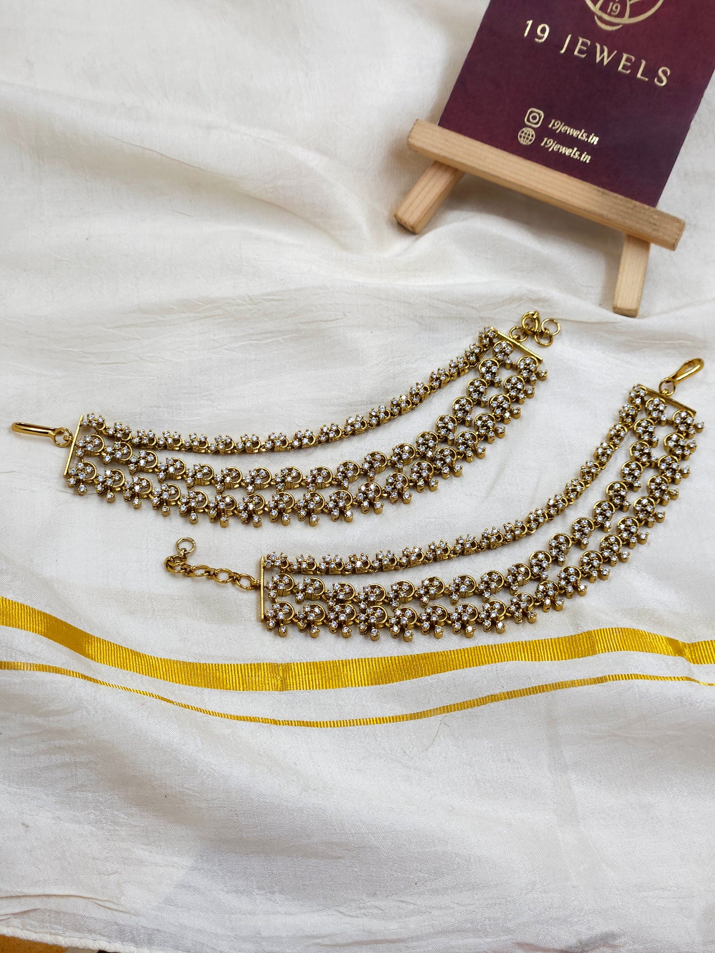 Diamond Ear chain Ea140-F11