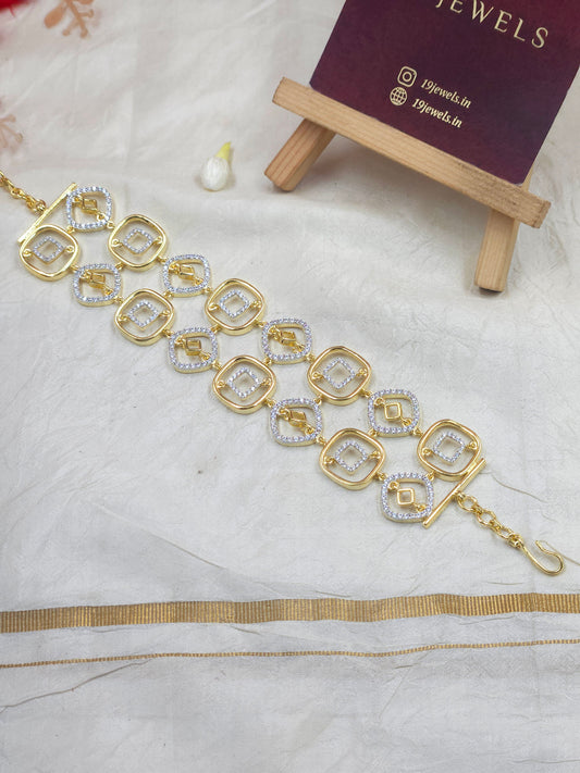 Dual-tone bracelet Bn142