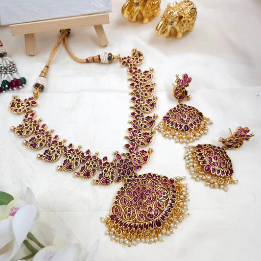 Kempu necklace N533