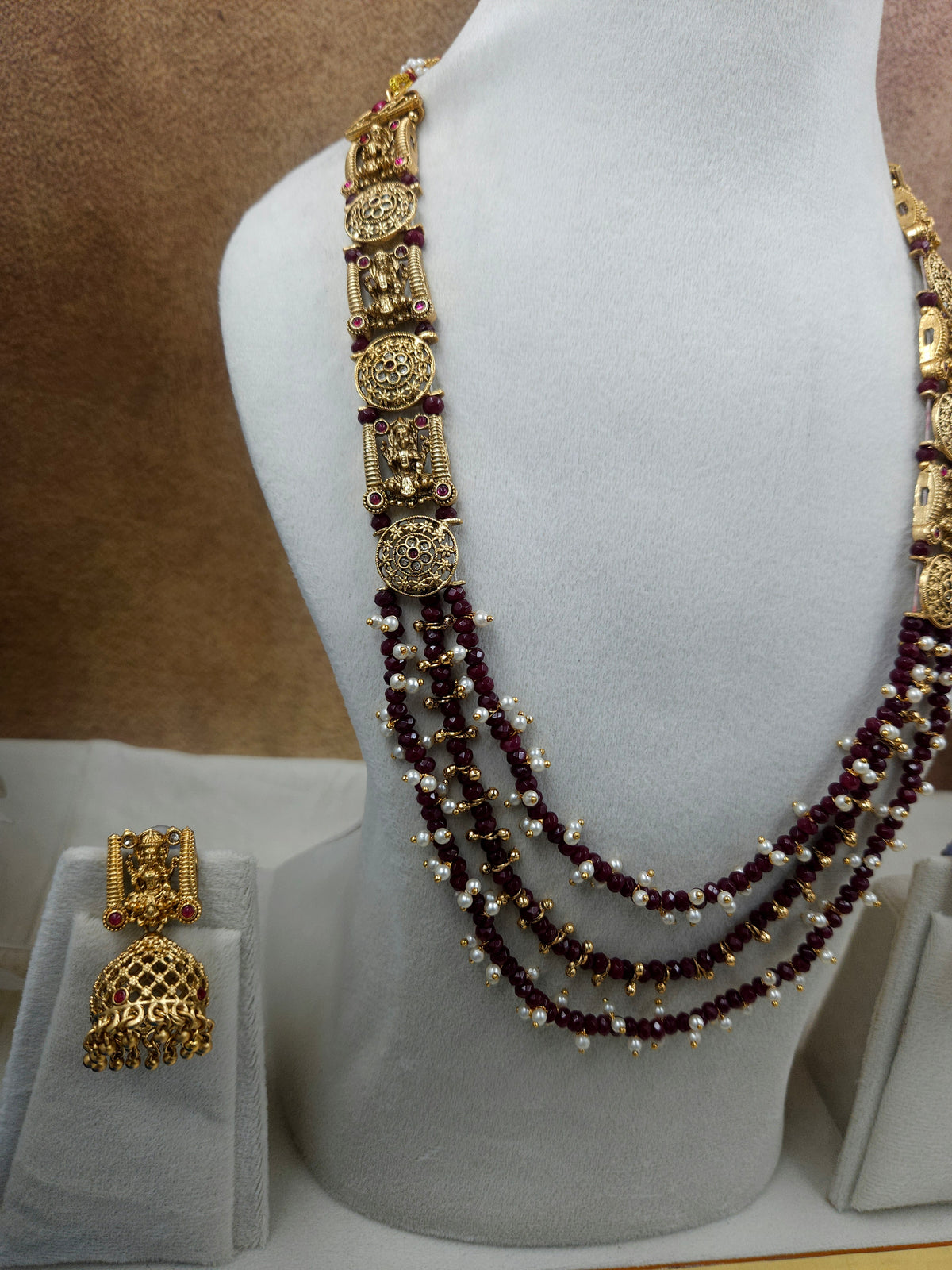 Ruby multi layer bead haram N819-C5