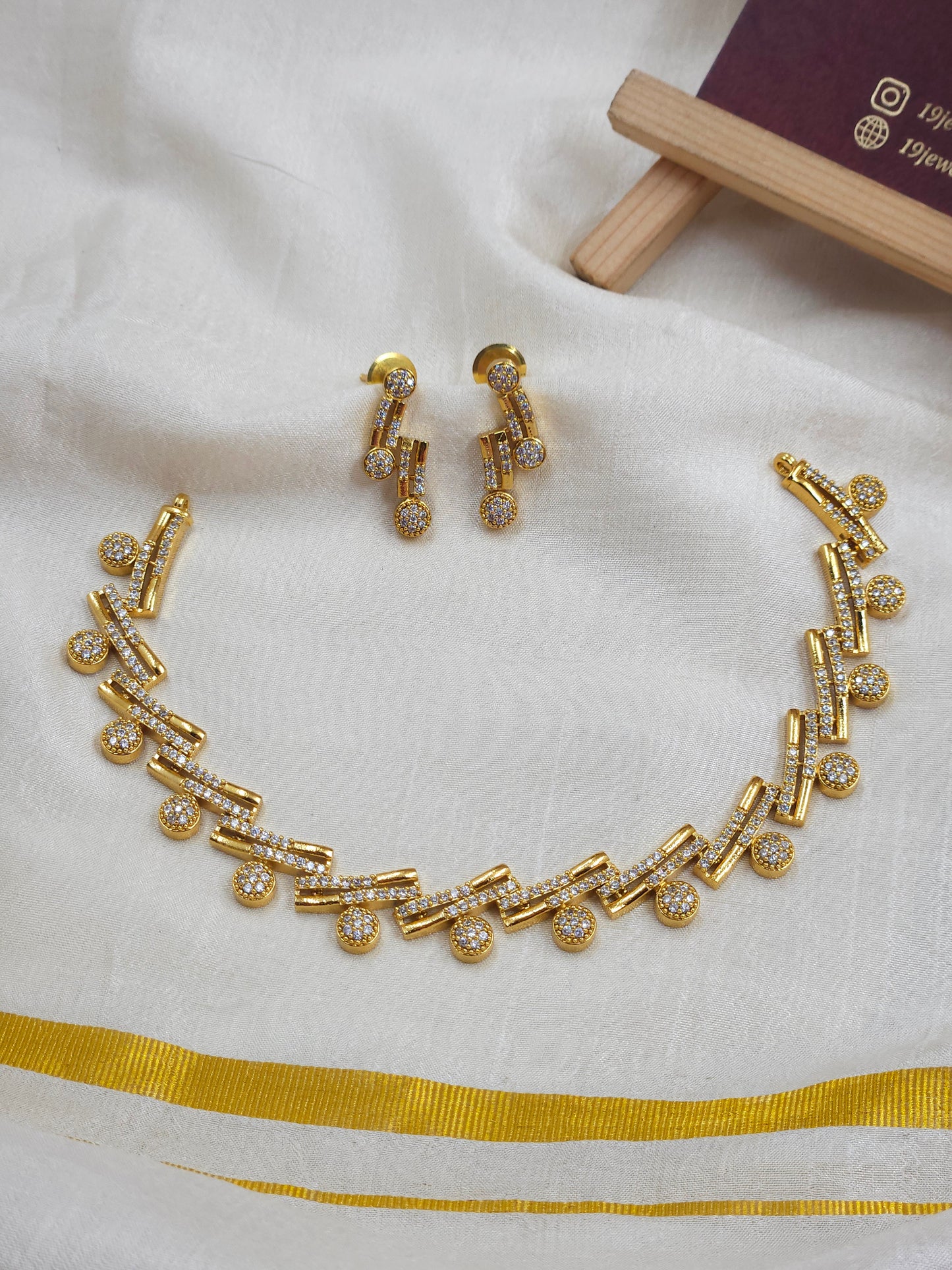 Cz necklace N1344-B1