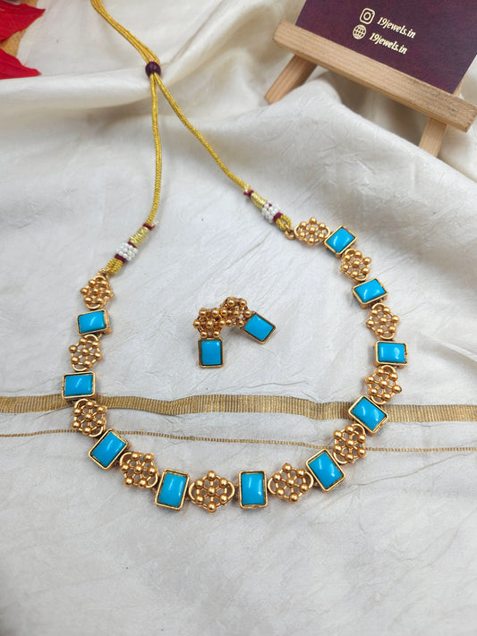 Marble necklace N397