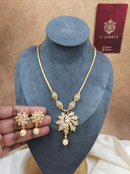 Peacock necklace N1496