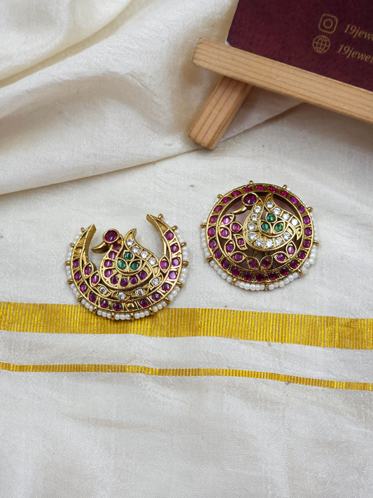 Cz sun & moon Hair choti Hr233