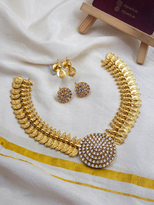 Locket coin necklace set N1267