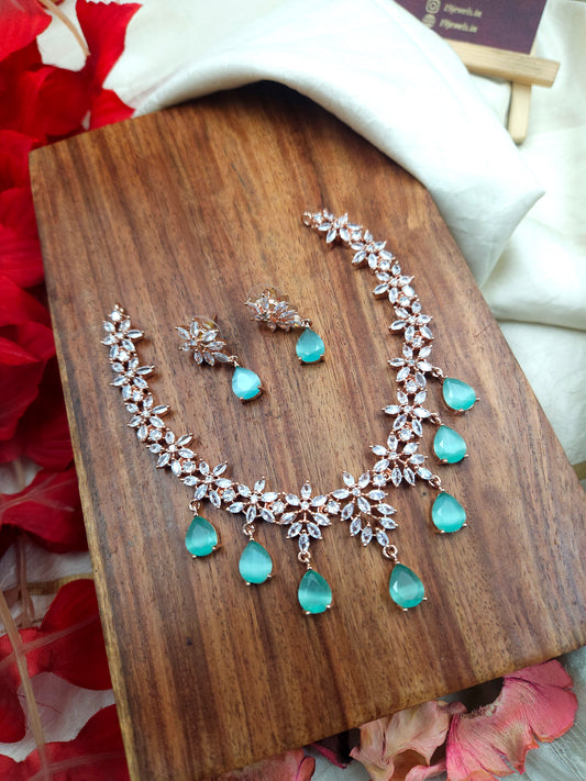 Ad rose gold necklace set N1145