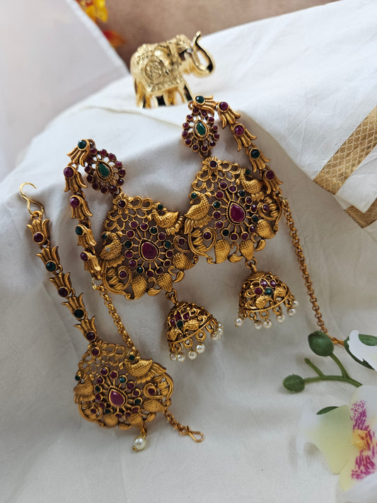 Earring with mangtika Jm015