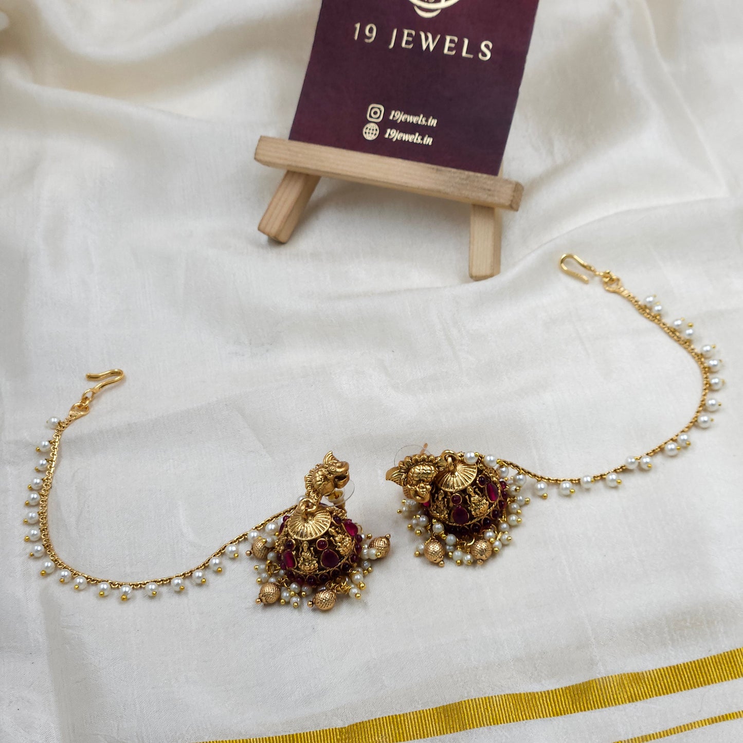 Peacock bridal jumka Jm247