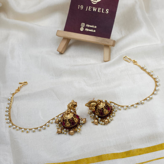 Peacock bridal jumka Jm247